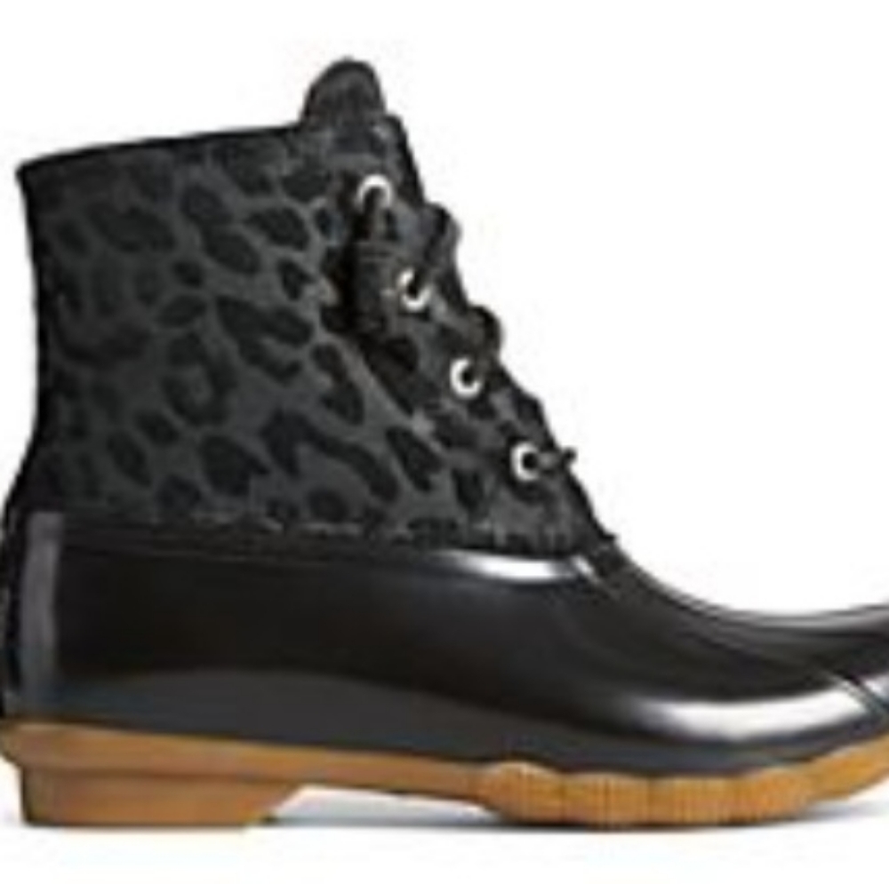 Sperry Cheetah Print Duck Boots